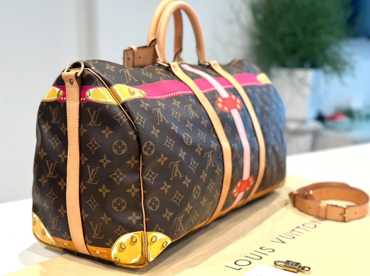 Monogram Summer Trunks Keepall Bandolier 50 — image 4