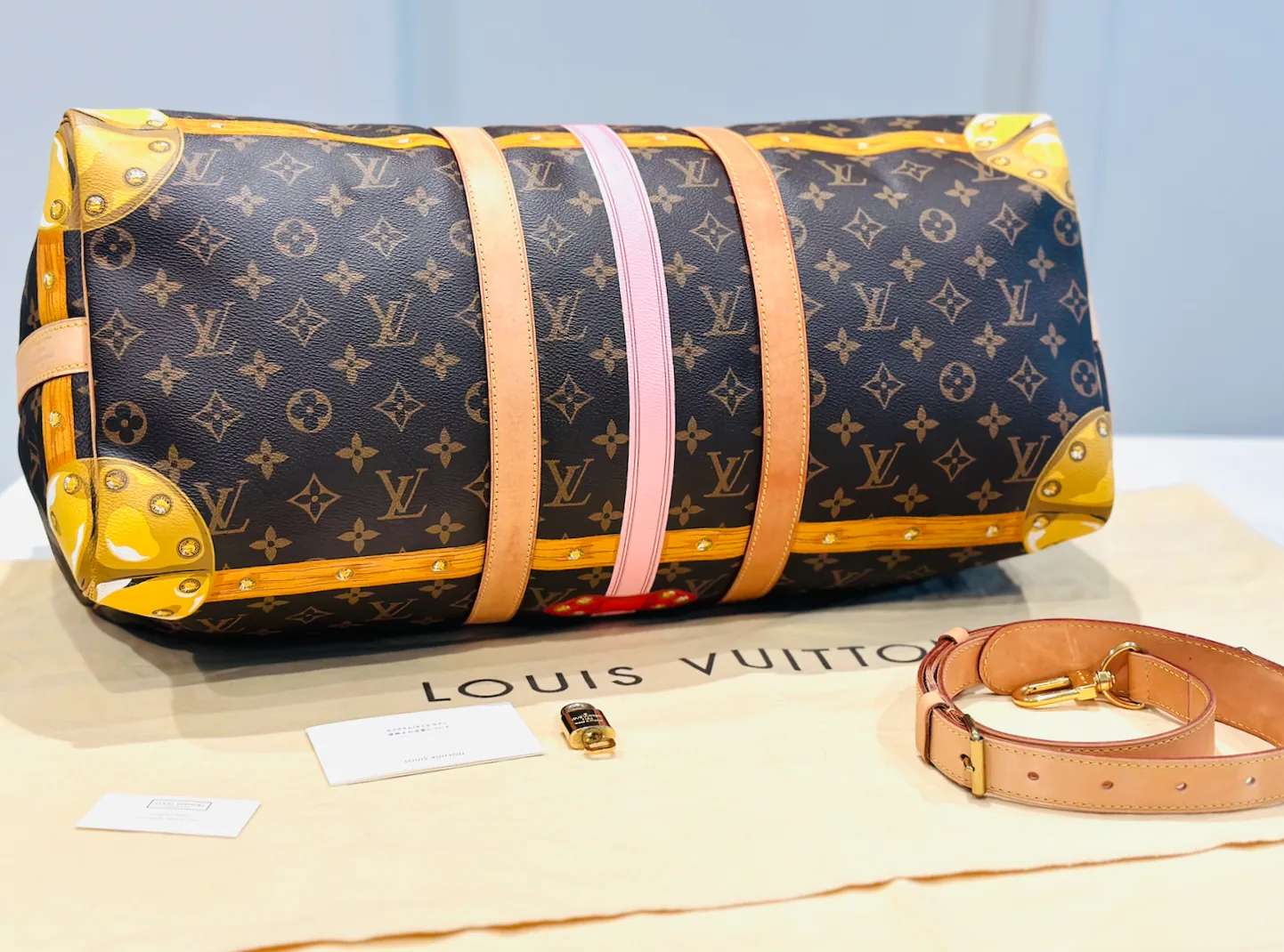 Monogram Summer Trunks Keepall Bandolier 50 — image 5