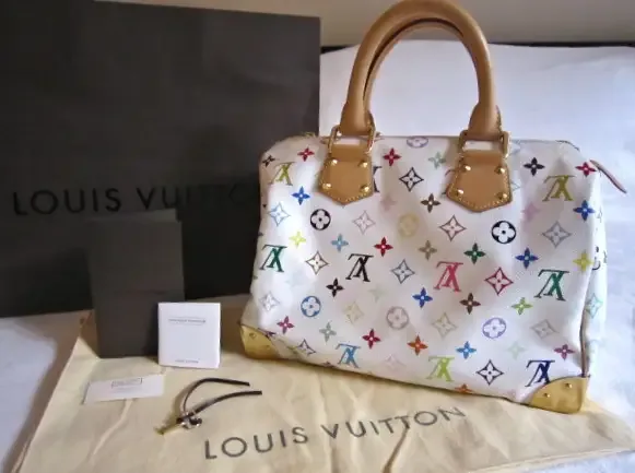 Louis Vuitton Takashi Murakami White Multicolor Speedy 30 Handbag — image 2
