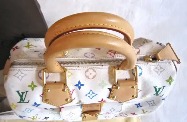 Louis Vuitton Takashi Murakami White Multicolor Speedy 30 Handbag — image 4