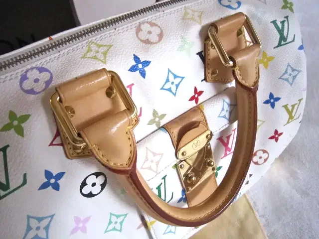 Louis Vuitton Takashi Murakami White Multicolor Speedy 30 Handbag — image 5