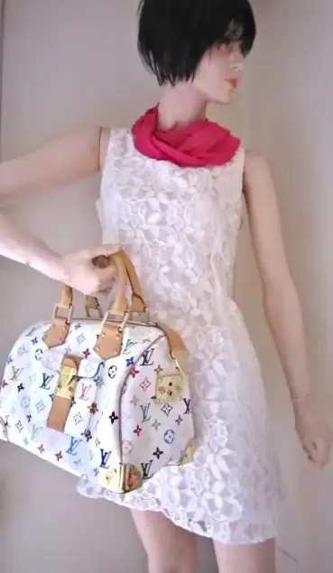 Louis Vuitton Takashi Murakami White Multicolor Speedy 30 Handbag — image 8