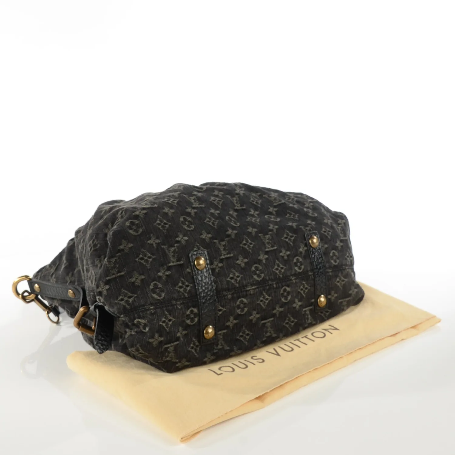 Black Monogram Denim Neo Cabby Shoulder Bag — image 4