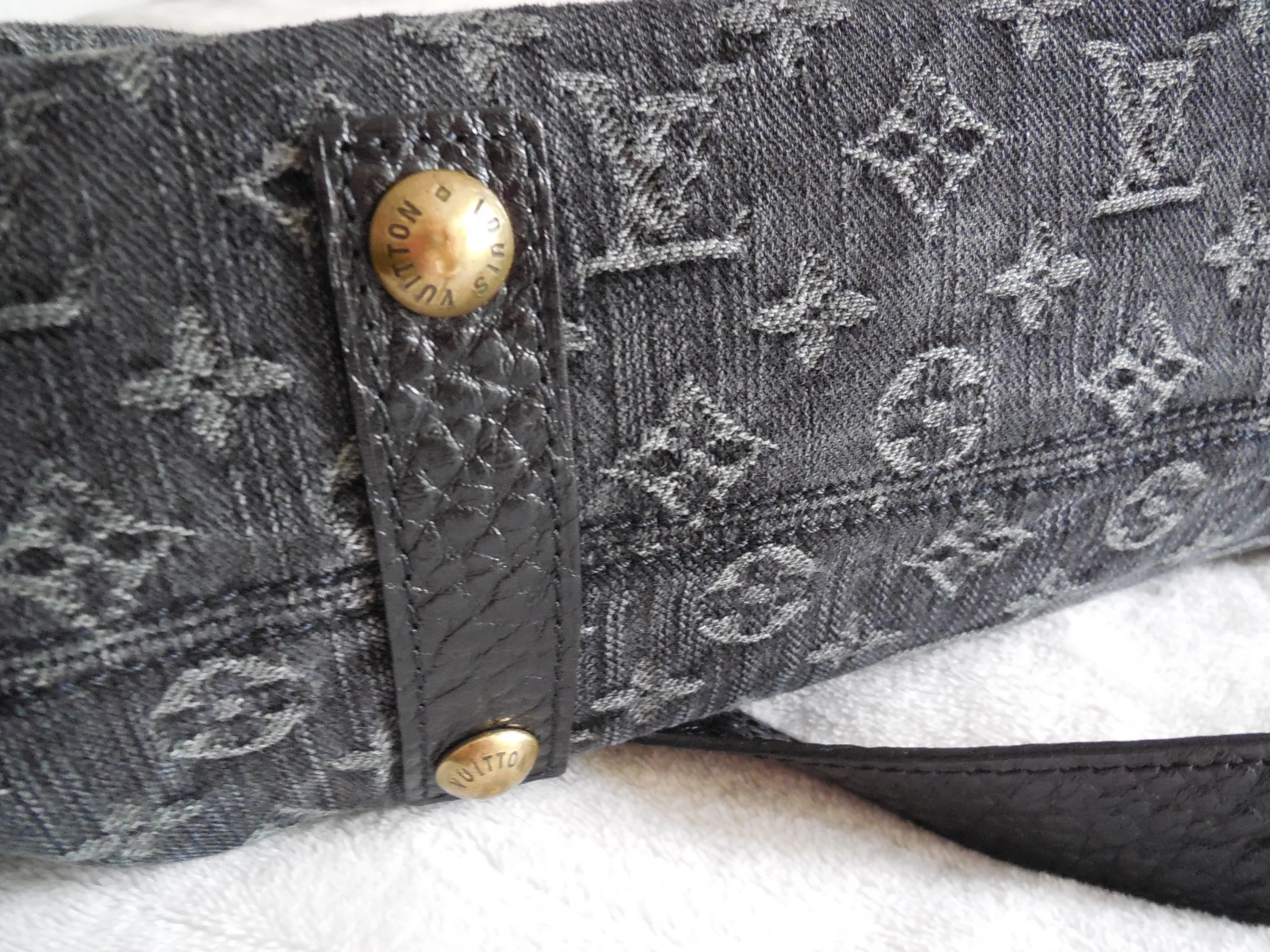 Black Monogram Denim Neo Cabby Shoulder Bag — image 7