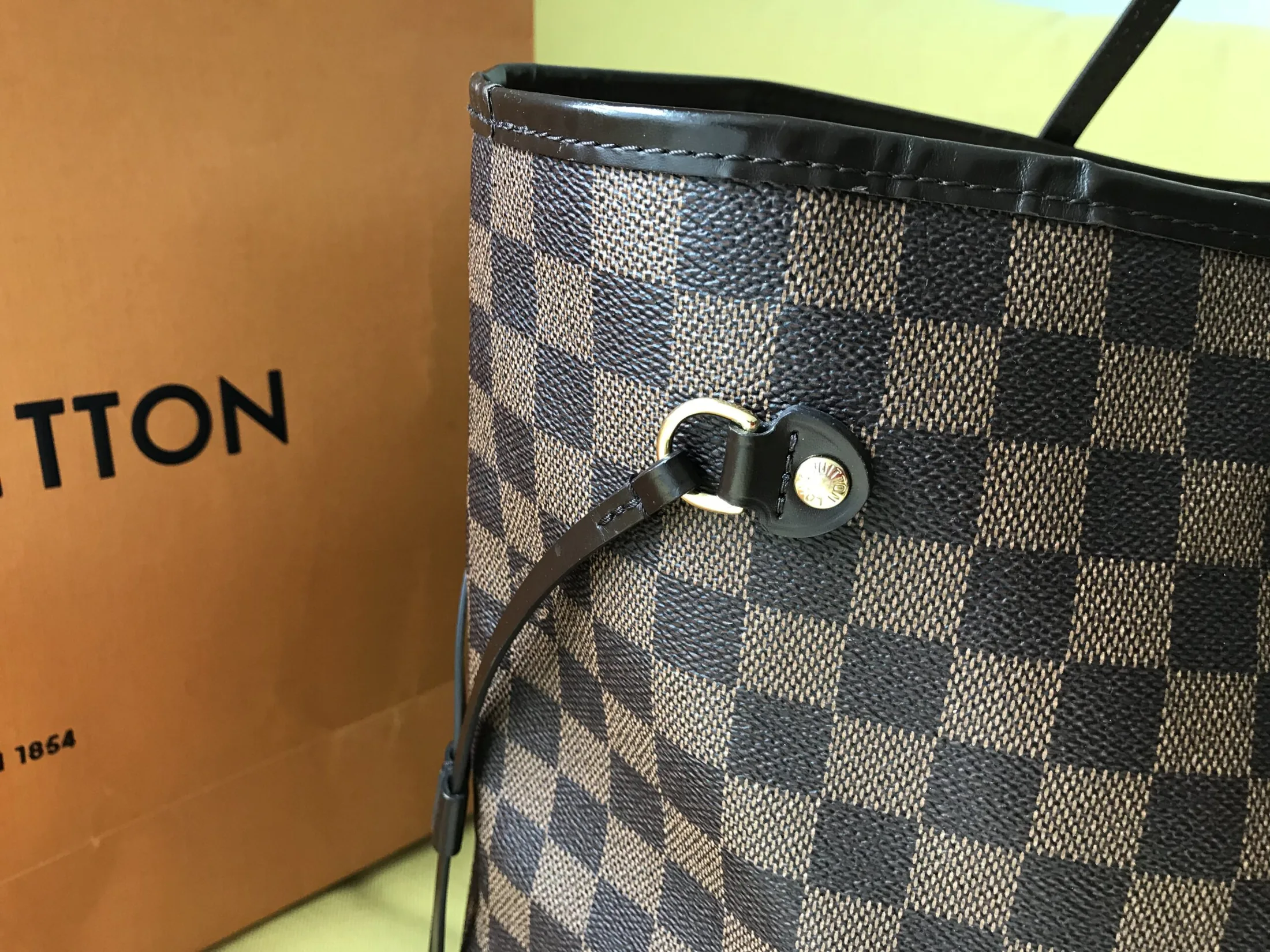 Louis Vuitton Neverfull GM Damier Ebene Tote Handbag — image 9