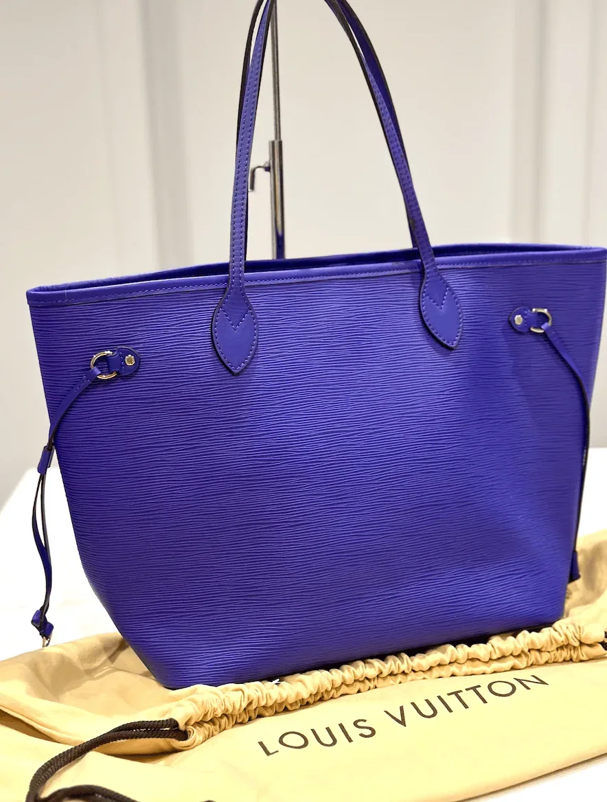 Neverfull MM Figure Epi Leather Purple Handbag — image 2