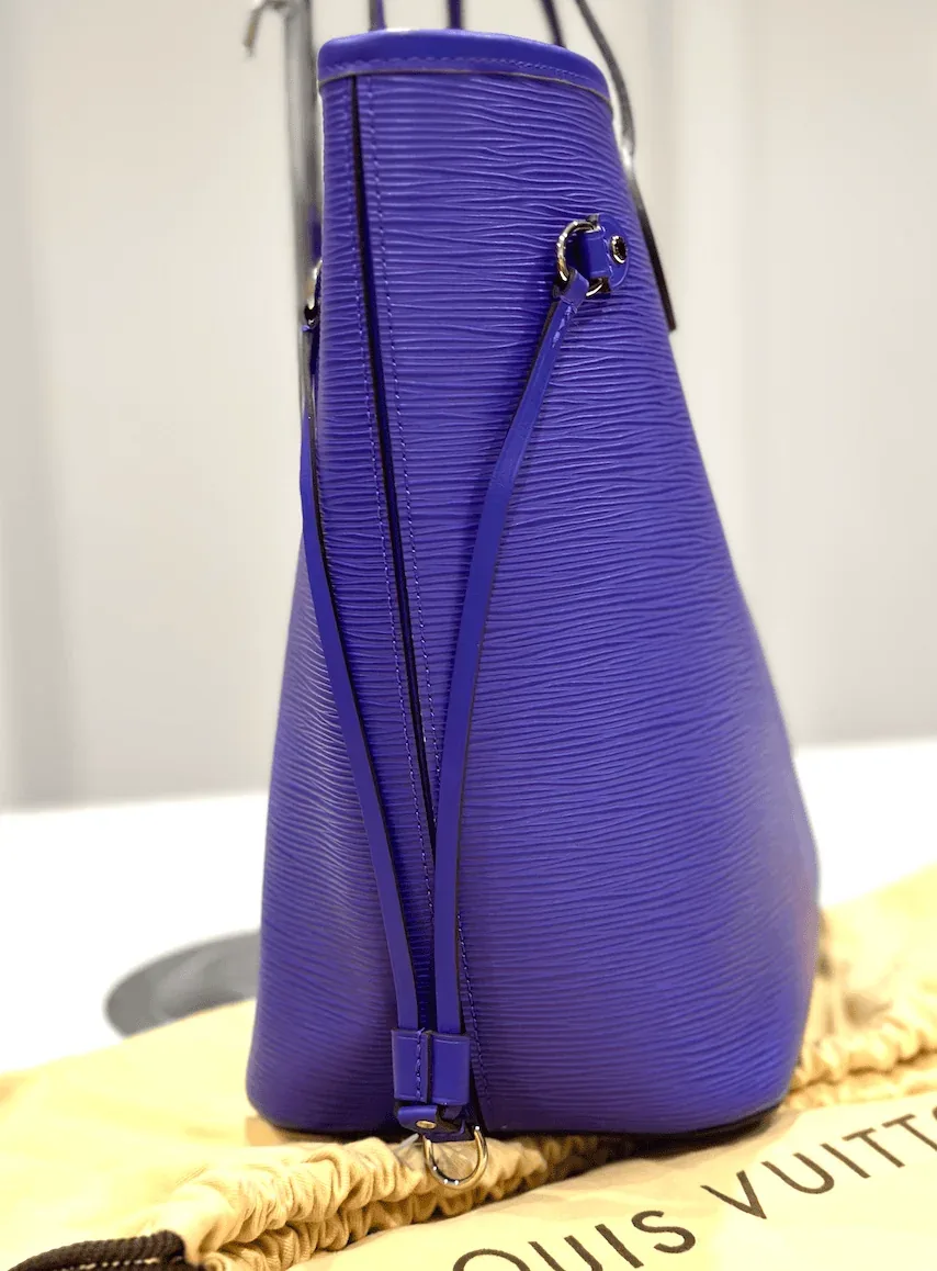 Neverfull MM Figure Epi Leather Purple Handbag — image 5