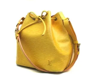 Louis Vuitton Petit Noe Yellow Epi Bucket Bag