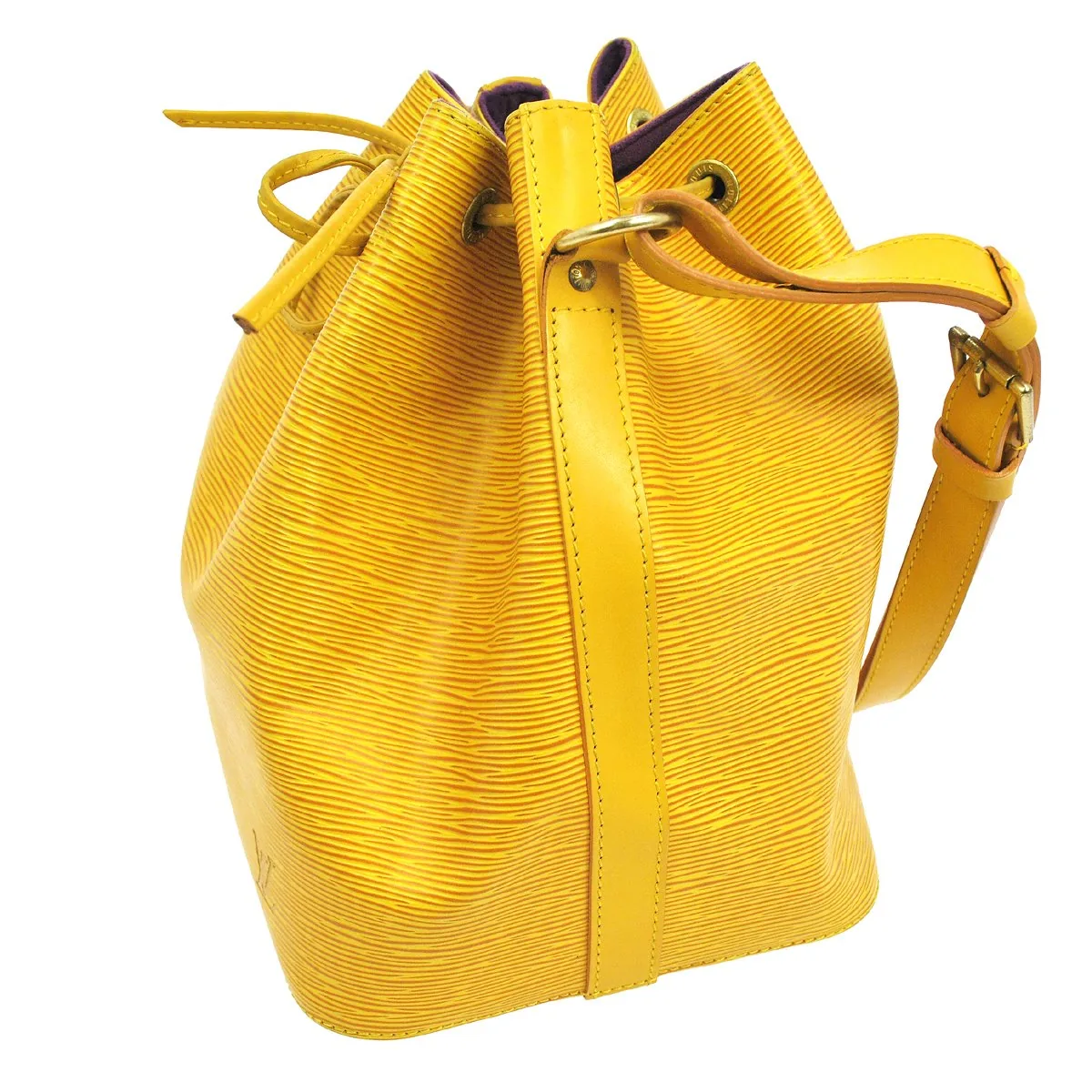 Louis Vuitton Petit Noe Yellow Epi Bucket Bag — image 2
