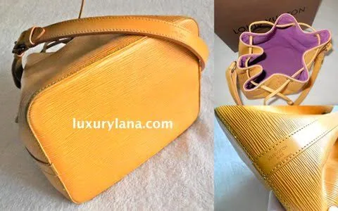 Louis Vuitton Petit Noe Yellow Epi Bucket Bag — image 8