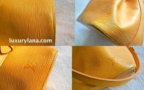 Louis Vuitton Petit Noe Yellow Epi Bucket Bag — image 9