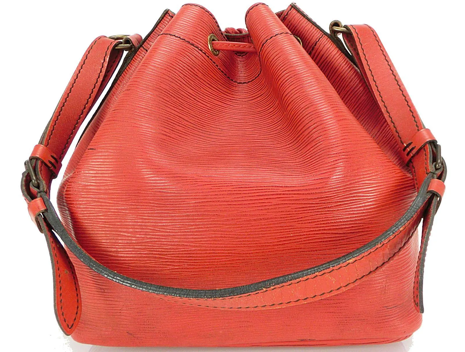 Petit Noe Red Epi Leather Bucket Bag — image 3