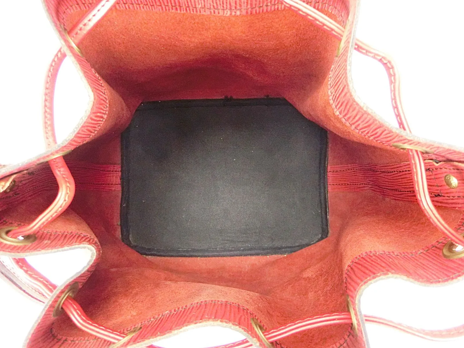 Petit Noe Red Epi Leather Bucket Bag — image 7