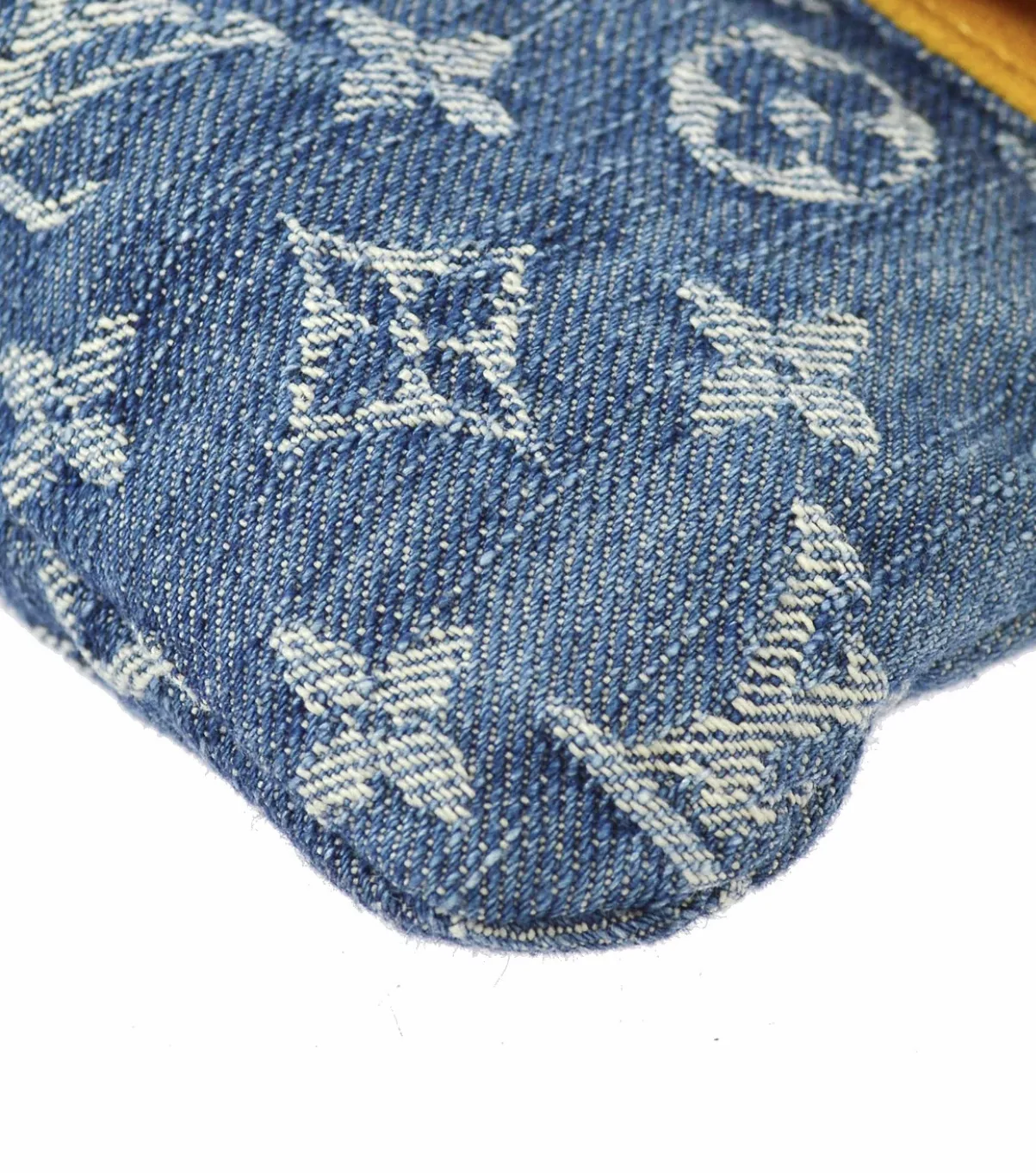 Plate Blue Monogram Denim Clutch — image 12