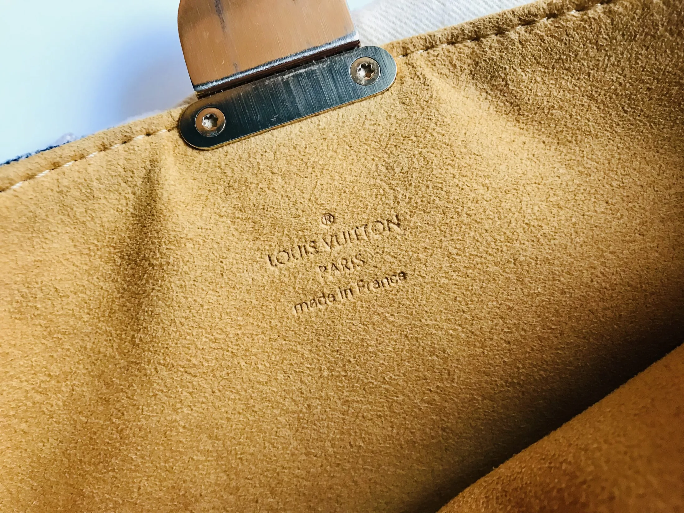 Plate Blue Monogram Denim Clutch — image 14