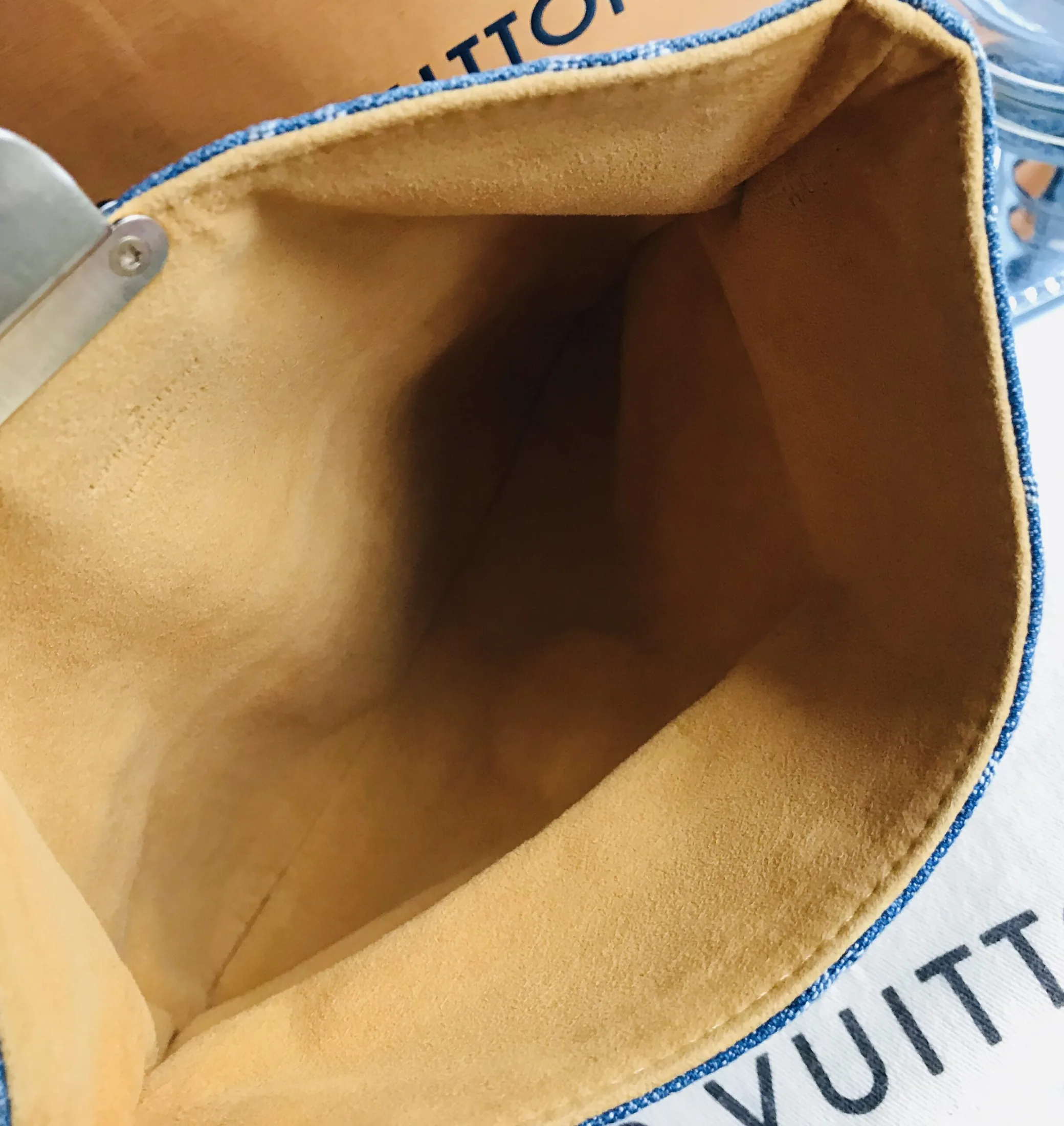 Plate Blue Monogram Denim Clutch — image 15