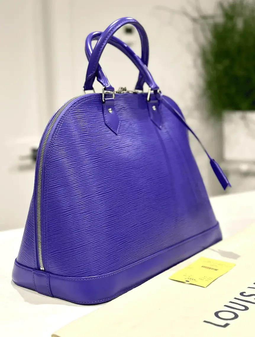 Purple Figue Alma GM Epi Leather Handbag