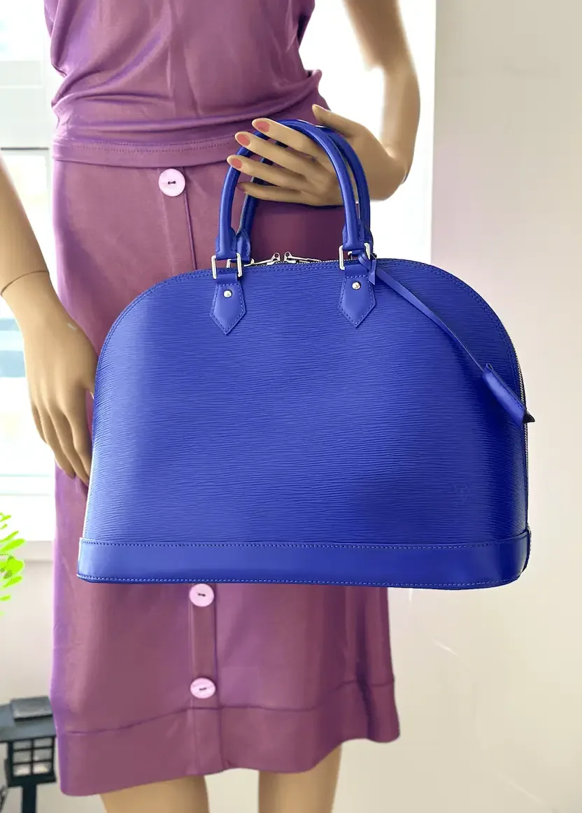 Purple Figue Alma GM Epi Leather Handbag — image 2