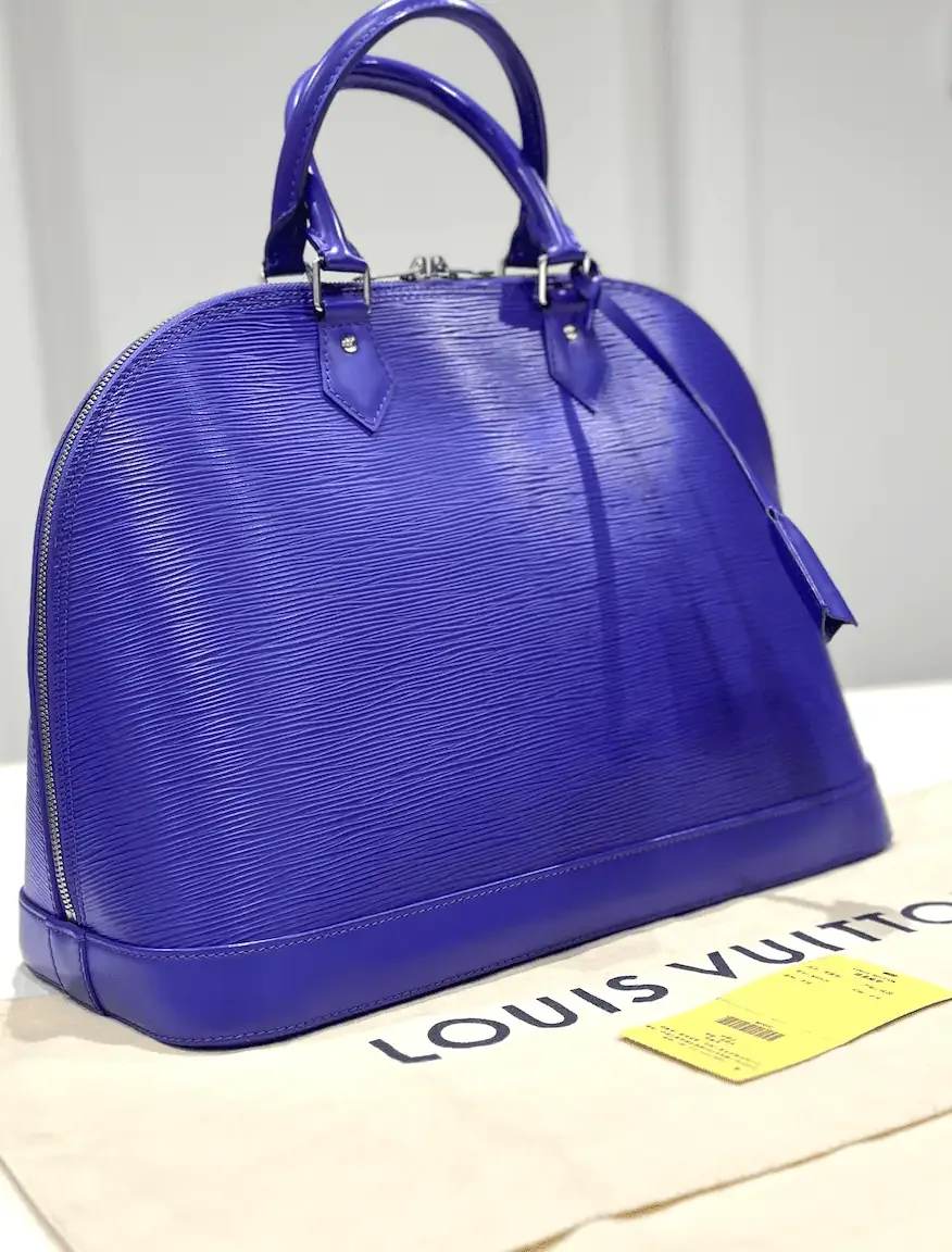 Purple Figue Alma GM Epi Leather Handbag — image 3