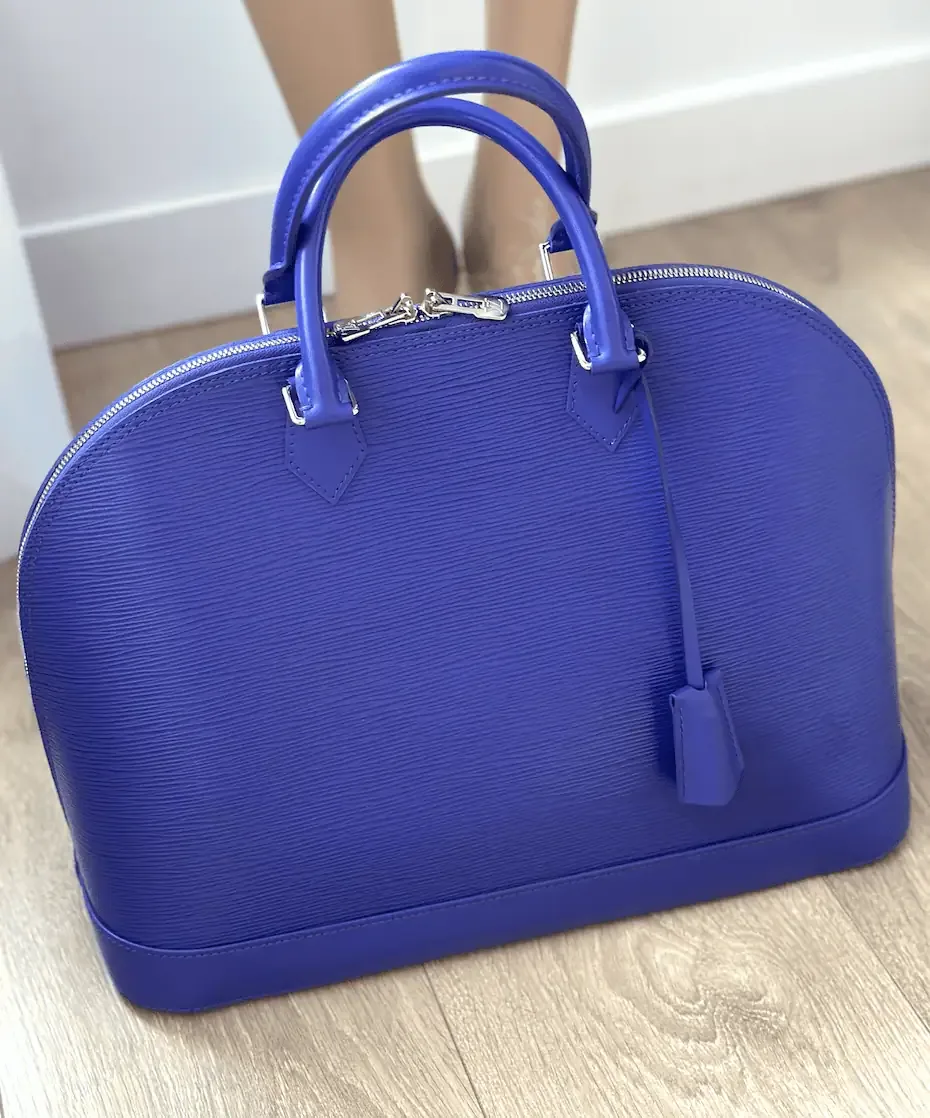 Purple Figue Alma GM Epi Leather Handbag — image 5