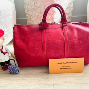 Red Epi Keepall 50 Duffel Bag