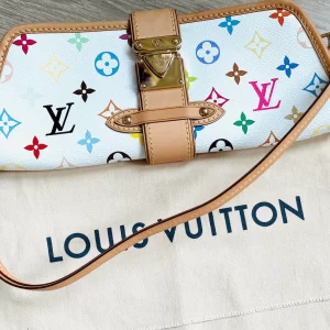 Shirley White Multicolour Clutch