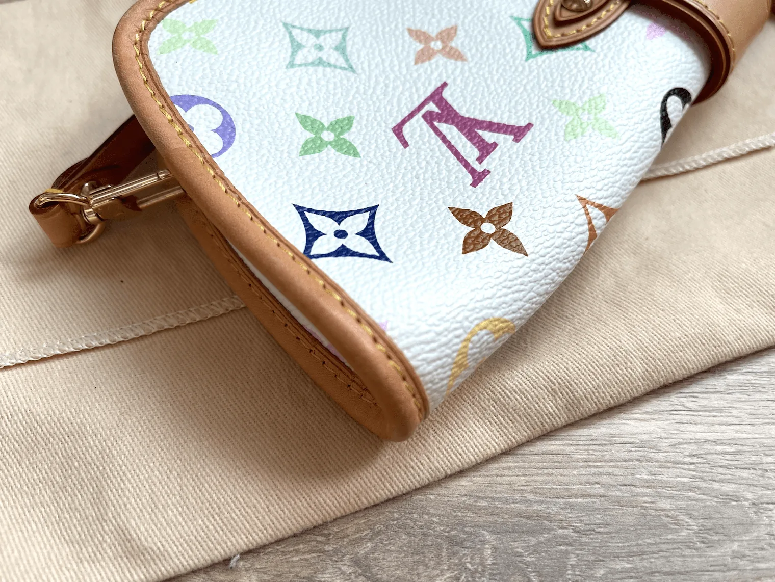 Shirley White Multicolour Clutch — image 9