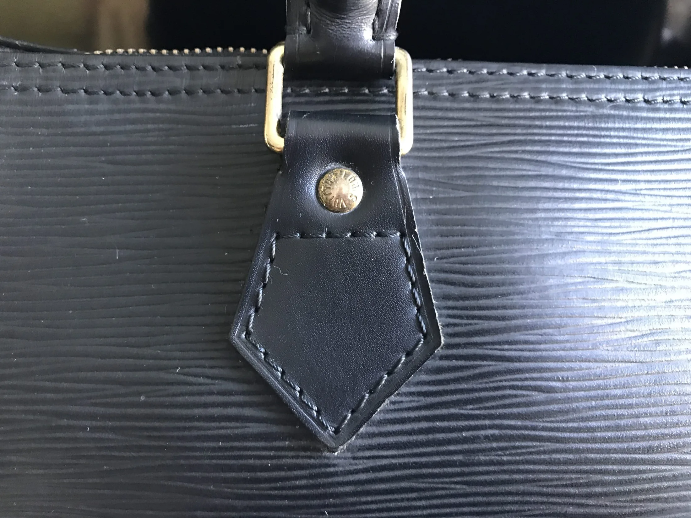 Speedy 30 Black Epi Leather Handbag — image 10