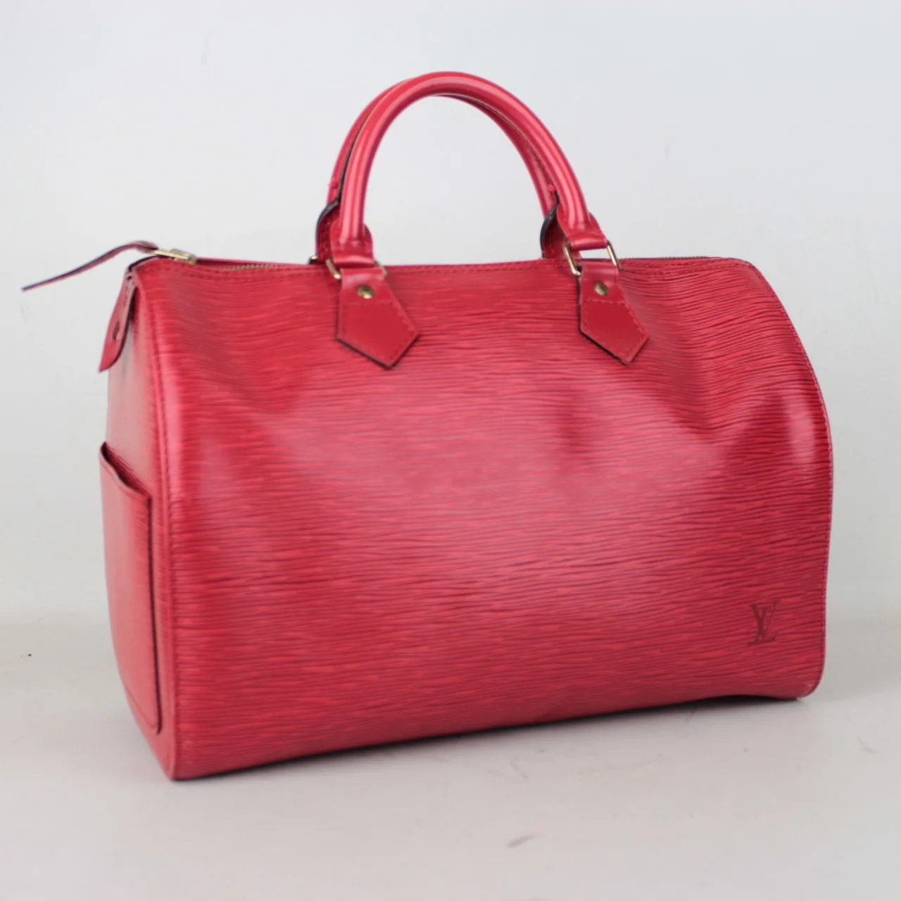 Red Epi Leather Speedy 30 Handbag