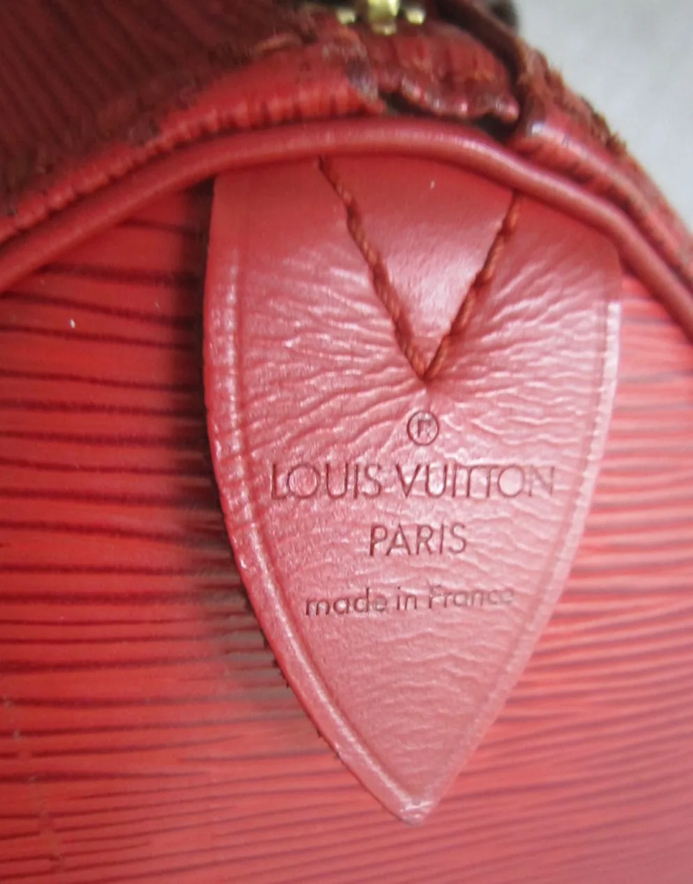 Red Epi Leather Speedy 30 Handbag — image 2