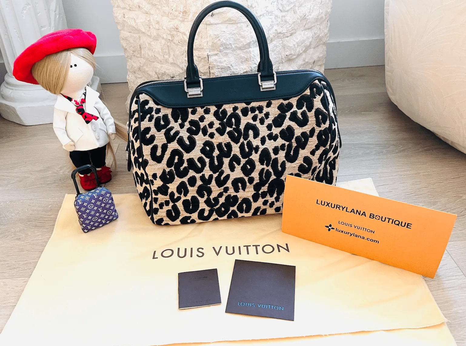 Stephen Sprouse Leopard Speedy 30 Satchel Bag — image 2