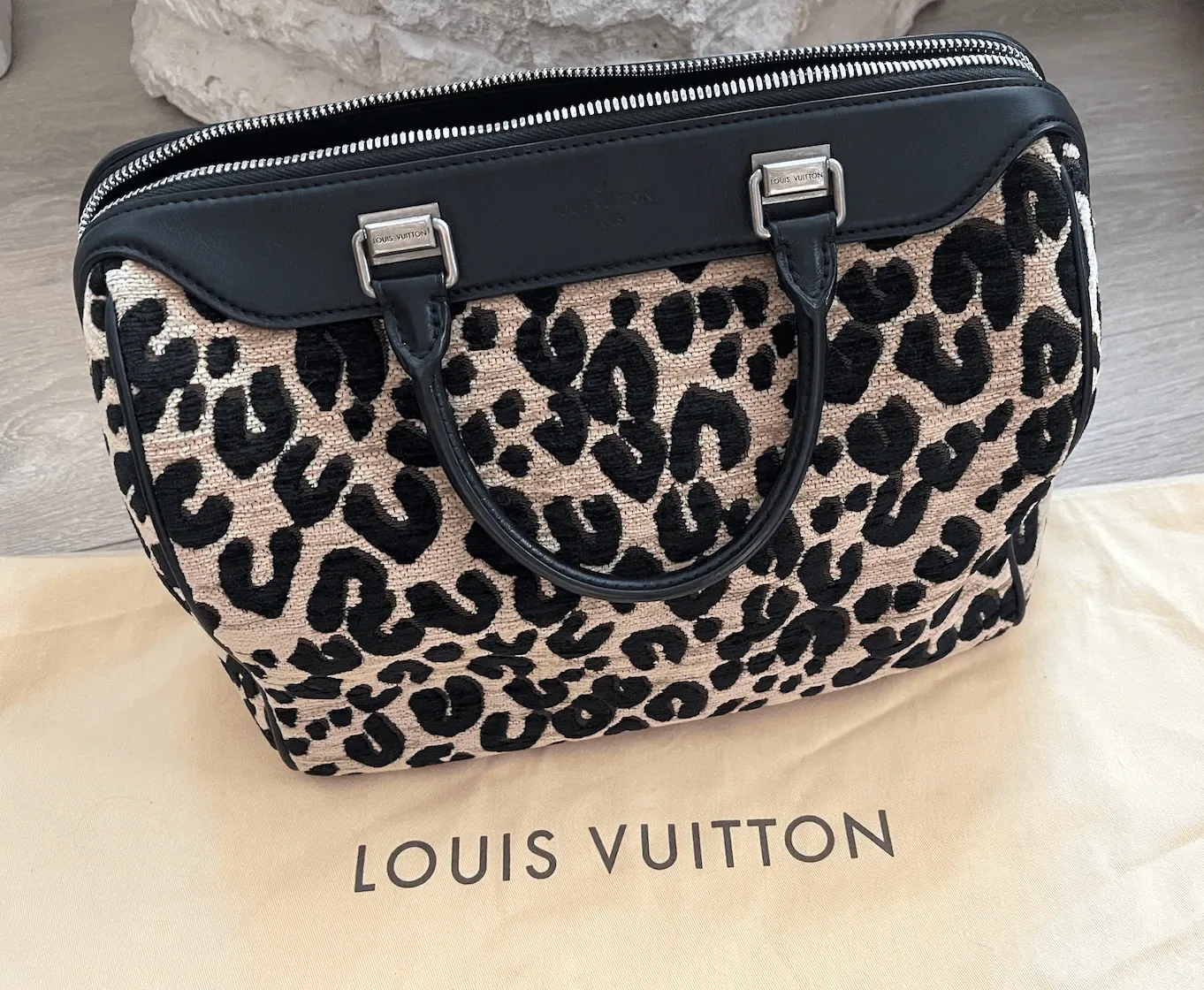 Stephen Sprouse Leopard Speedy 30 Satchel Bag — image 3