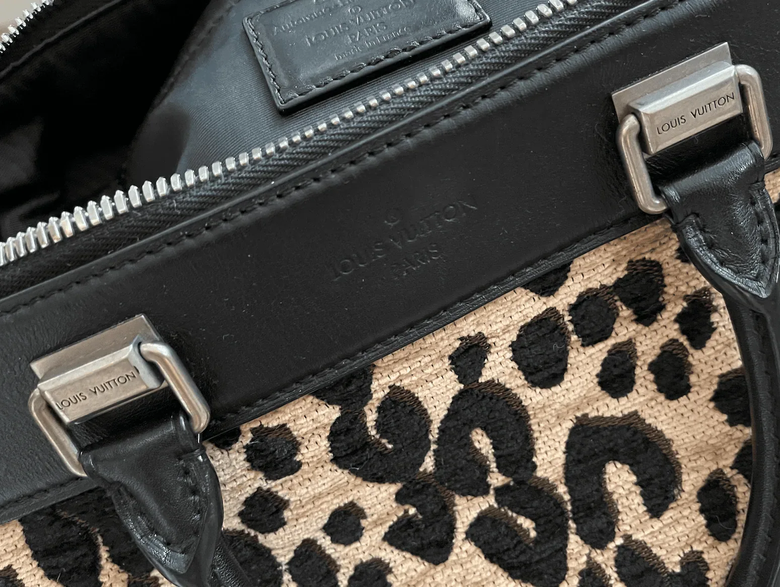Stephen Sprouse Leopard Speedy 30 Satchel Bag — image 4