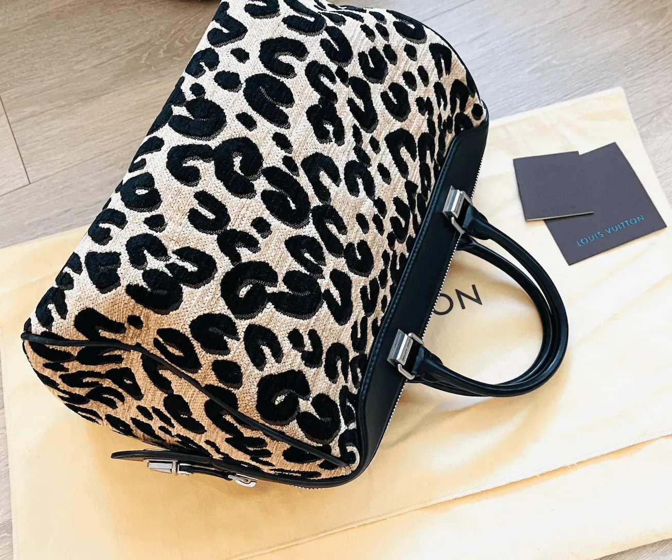 Stephen Sprouse Leopard Speedy 30 Satchel Bag — image 6
