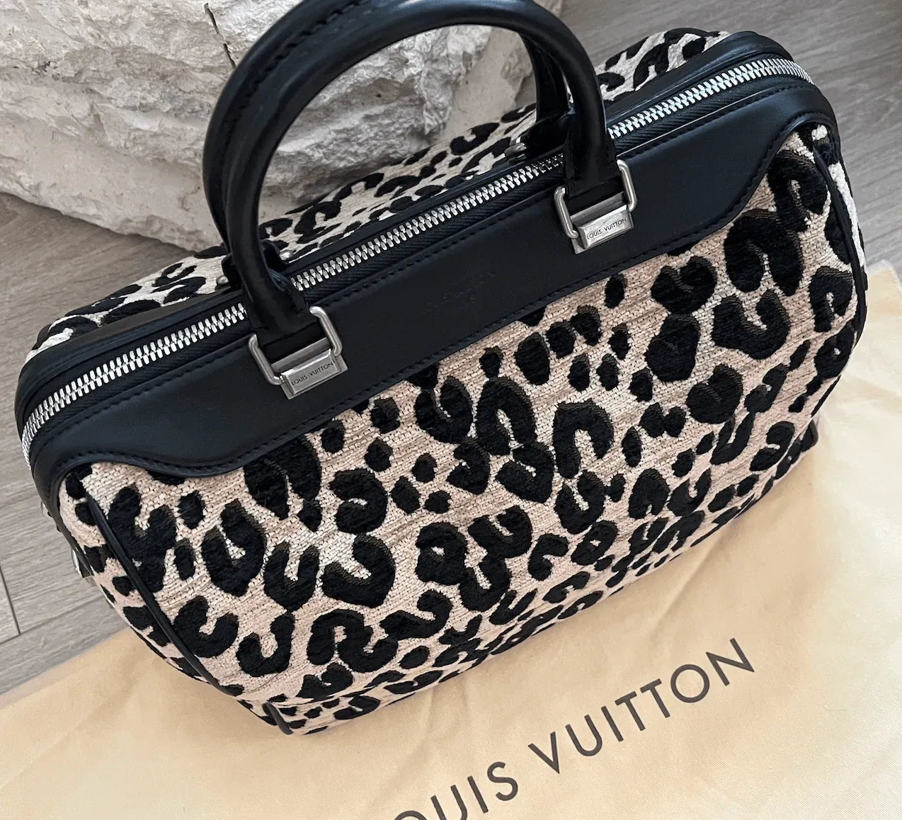 Stephen Sprouse Leopard Speedy 30 Satchel Bag — image 10