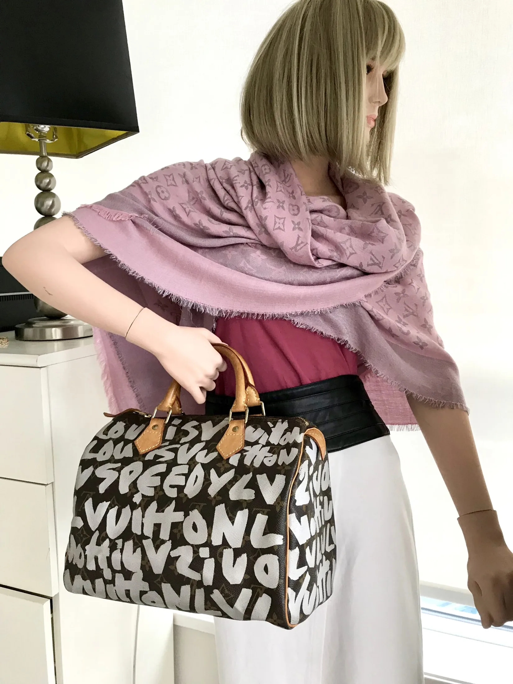 Louis Vuitton Stephen Sprouse Monogram Graffiti Speedy 30 Handbag — image 8