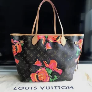 Monogram Stephen Sprouse Roses Neverfull MM