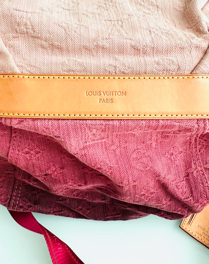 Sunshine Rose Purple Denim Gradient Ombre Crossbody Bag — image 6