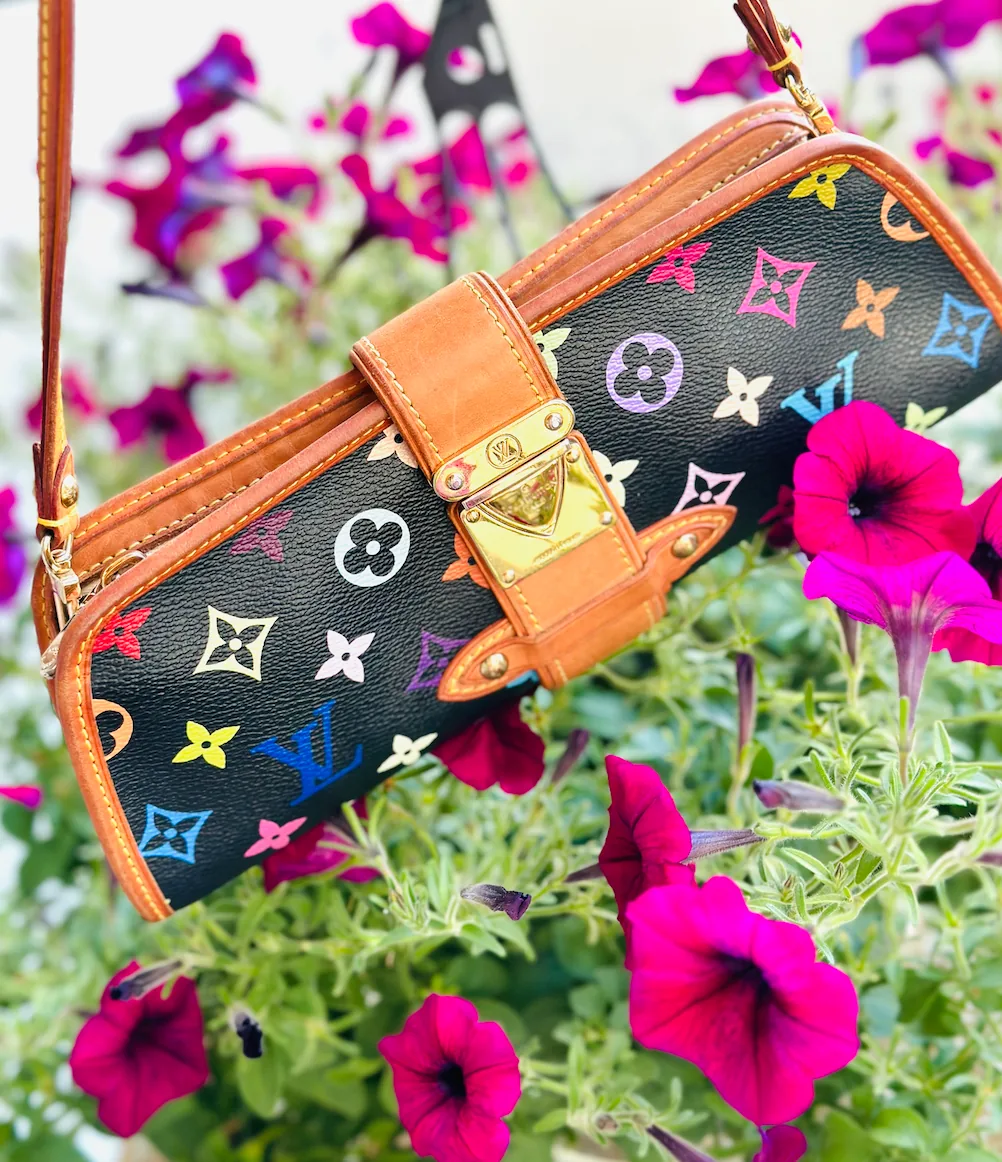 Takashi Murakami Black Multicolor Shirley Clutch — image 4