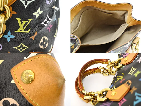 Louis Vuitton Takashi Murakami Black Multicolor Monogram Audra Handbag — image 4
