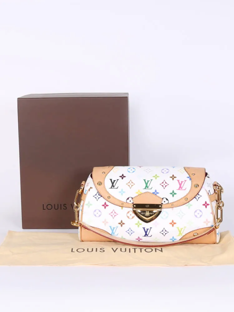Takashi Murakami White Multicolor Beverly MM Handbag