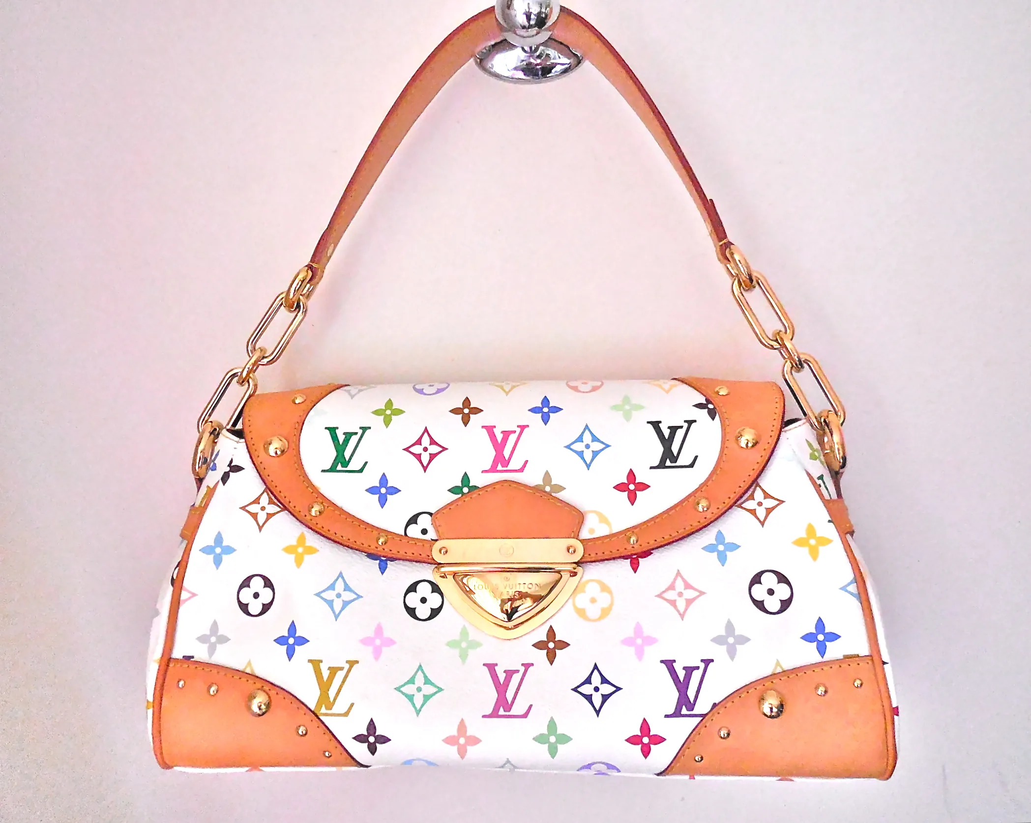 Takashi Murakami White Multicolor Beverly MM Handbag — image 6