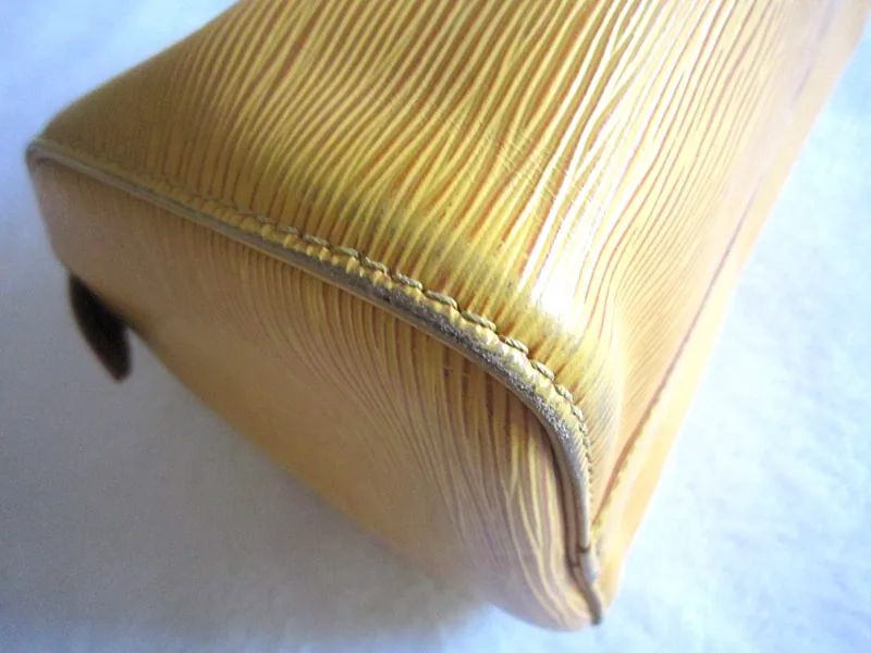 Tassil Speedy 25 Yellow Epi Leather Handbag — image 8