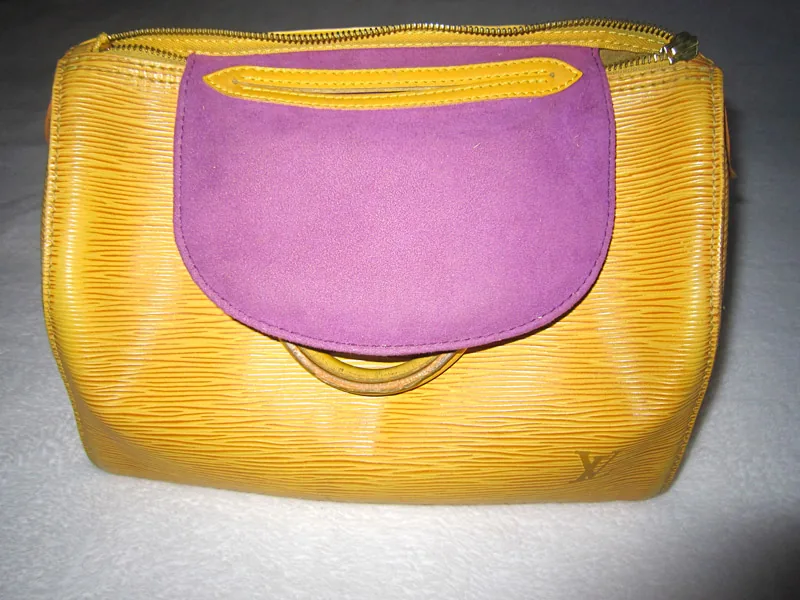 Tassil Speedy 25 Yellow Epi Leather Handbag — image 14