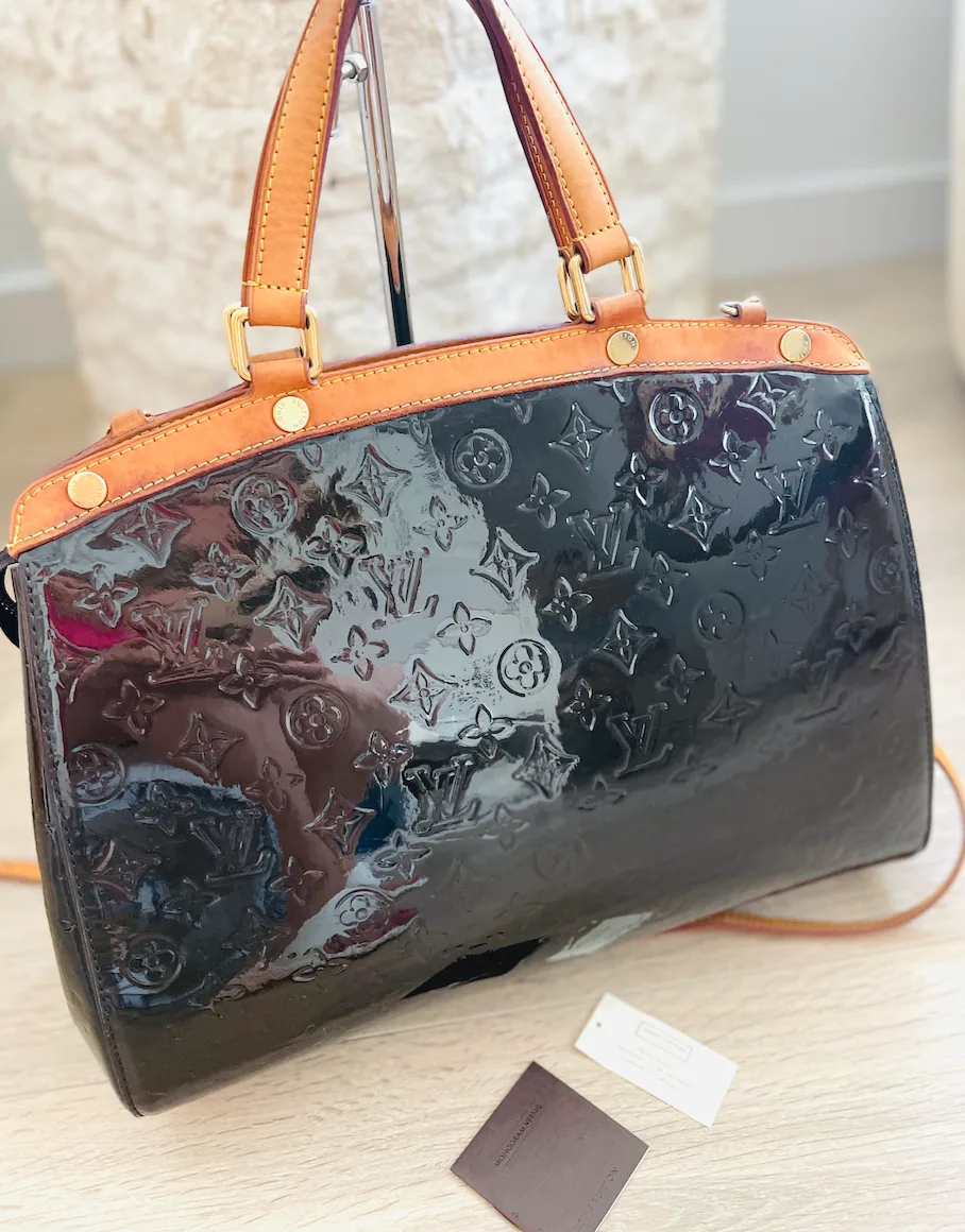 Terre D’Ombre Monogram Vernis Brea GM Handbag — image 5