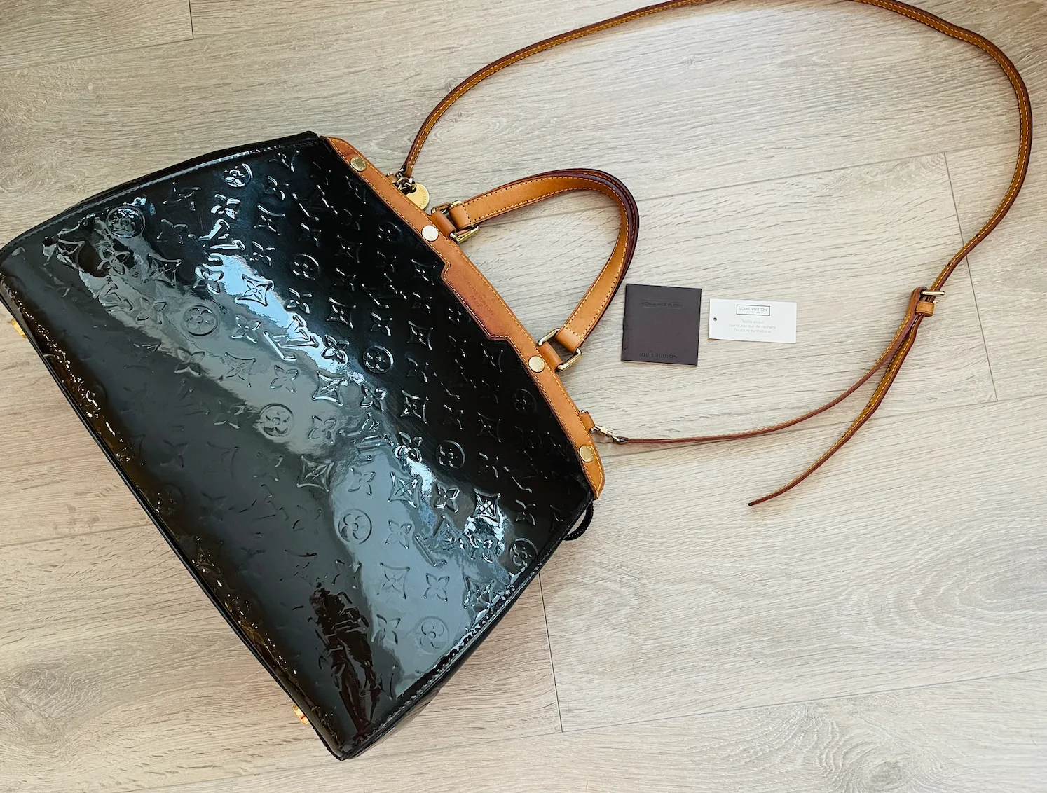 Terre D’Ombre Monogram Vernis Brea GM Handbag — image 7