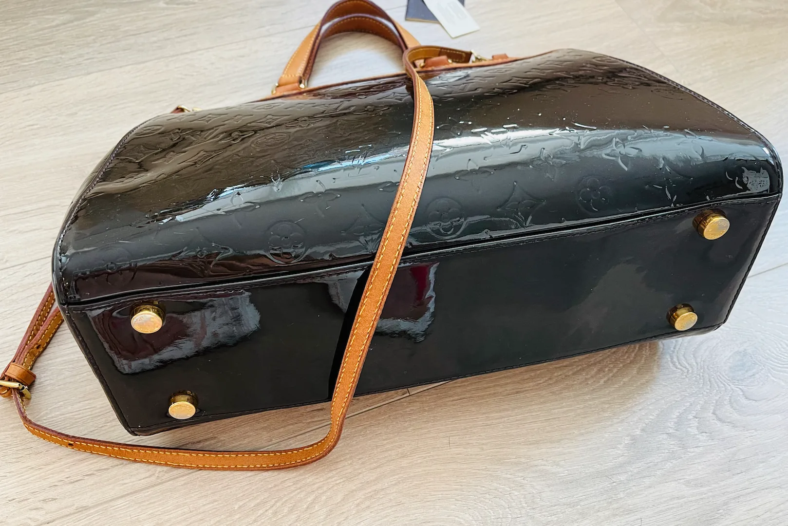 Terre D’Ombre Monogram Vernis Brea GM Handbag — image 9