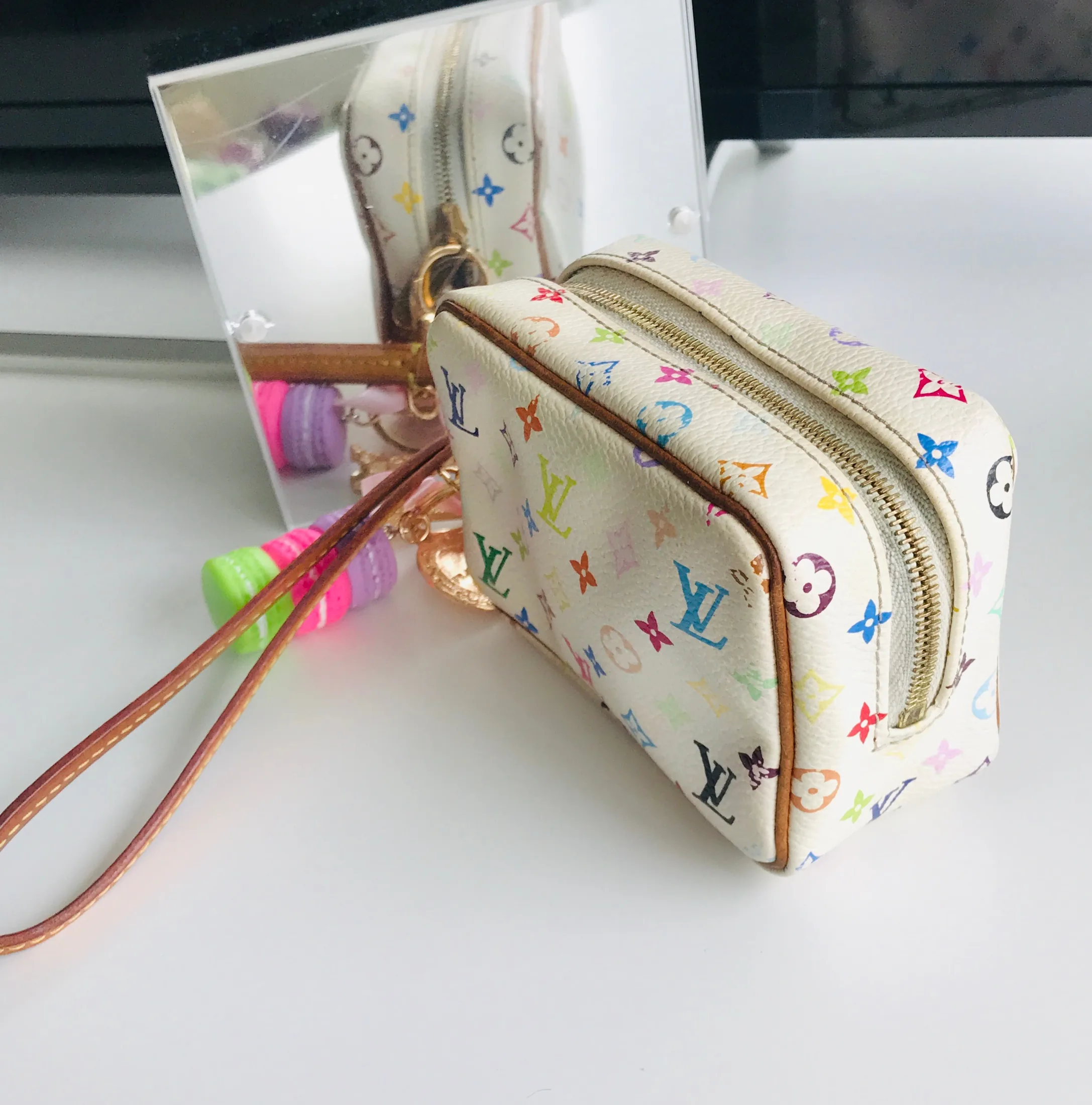 Wapiti Trousse White Multicolor Wristlet Pouch — image 2