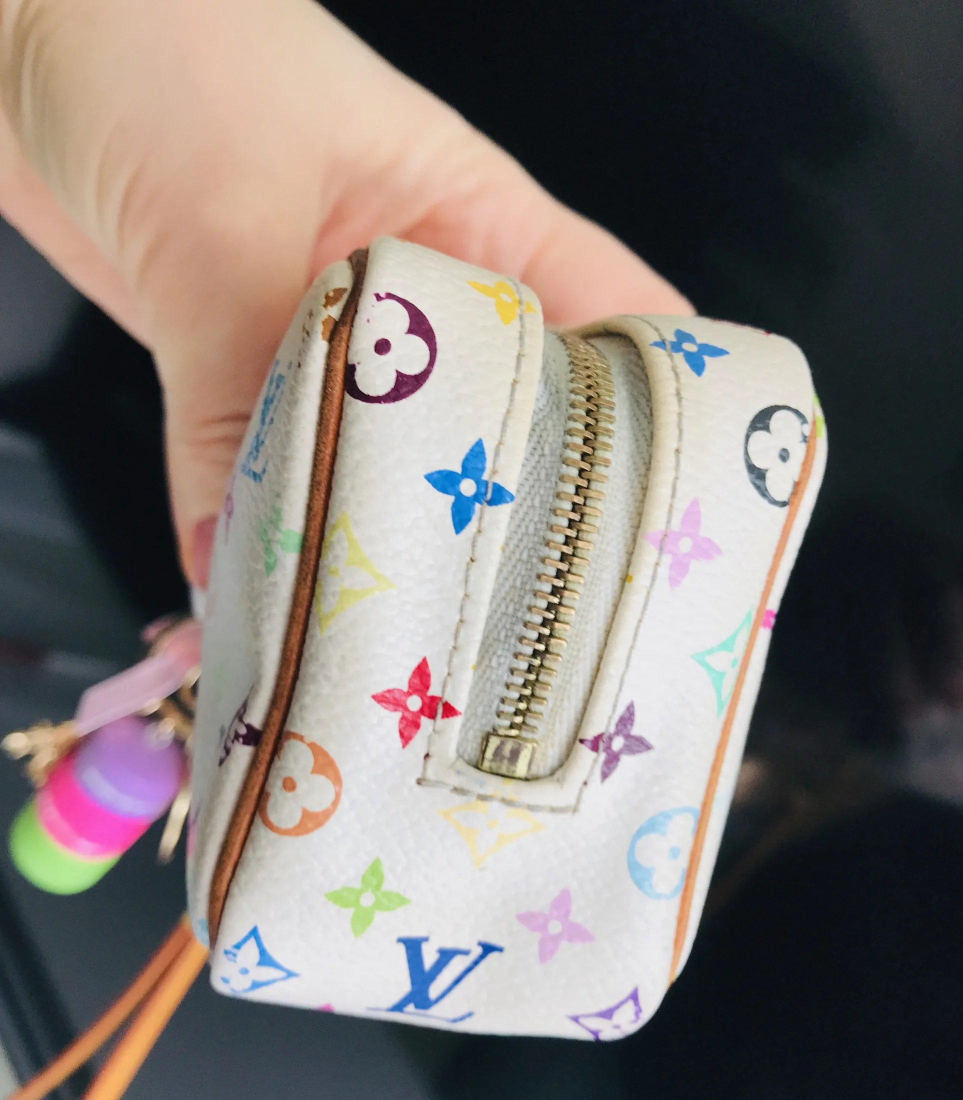 Wapiti Trousse White Multicolor Wristlet Pouch — image 4