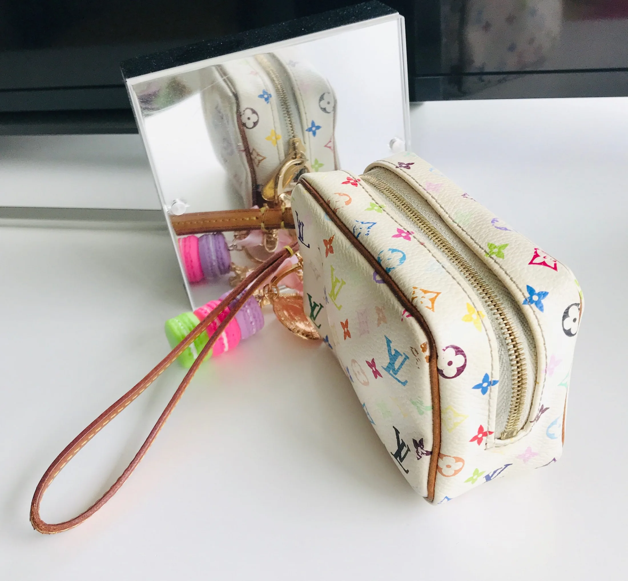 Wapiti Trousse White Multicolor Wristlet Pouch — image 5